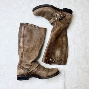 Frye Brown Combat & Moto Boots
